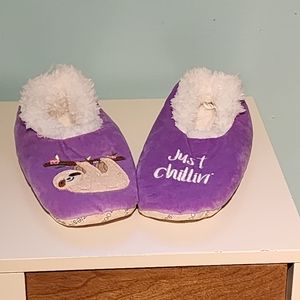NWOT Cute sloth slippers